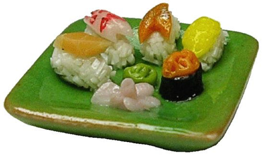 Sushi Assortment on Plate