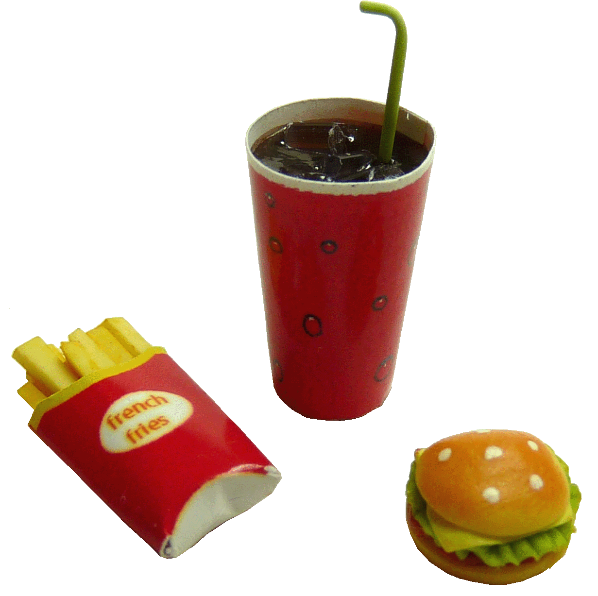 Burger, Fries and a Cola