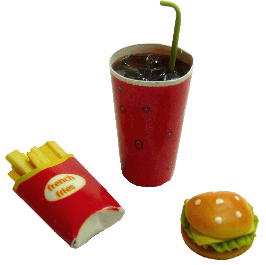 Burger, Fries and a Cola