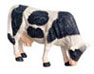 1/2" Scale Cow, Eating, Black