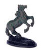 Bronze Horse Standing On 2 Leg Figurine