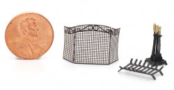 1/4" Scale Fireplace Accessories Kit