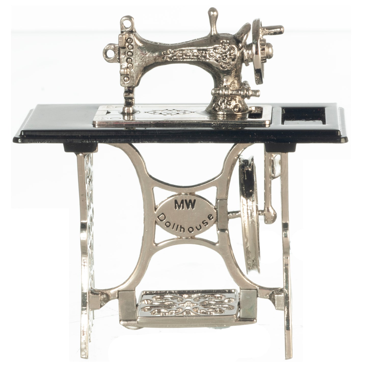 Sewing Machine With Needle, Silver & Black