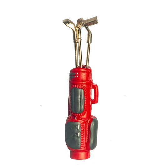 CPS0136, Golf Bag With Clubs, Red