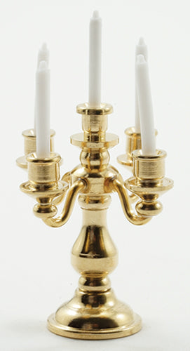 CBB622, 5 Arm Brass Candelabra