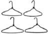 Coat Hangers, Black, Set Of 4