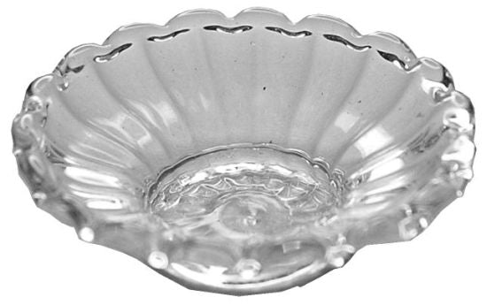 Glass Flared Ribbed Platter