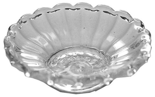 Glass Flared Ribbed Platter