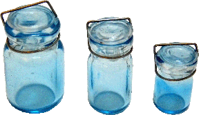 Turquoise Canning Jar Set, 3pc