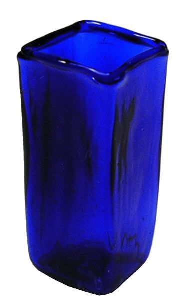 Blue Square Modern Vase