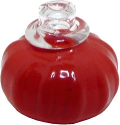 Orange Glass Jar with Lid