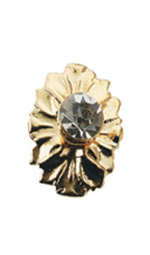 CCB0870, Brass Crystal Metal Knob, 2pc