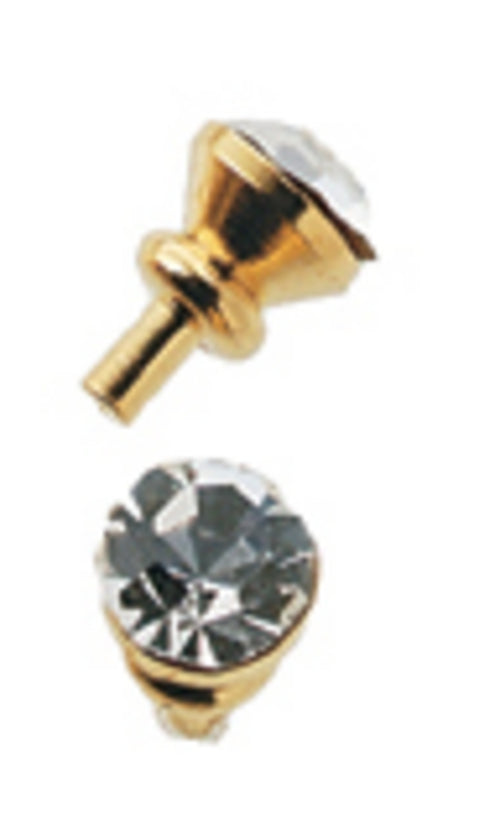 CPW060, Brass Crystal Door Knobs, 6pc