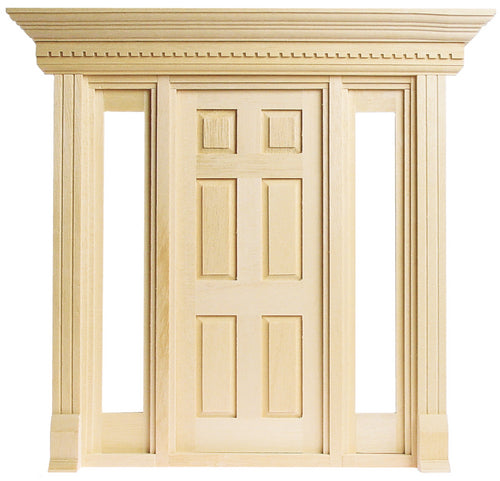 CBB1286, Yorktown, Jamestown 6 Panel Door With Sidelights