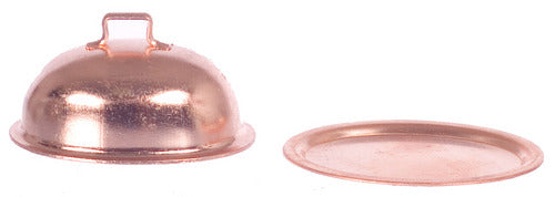 Copper Oval Plate With Lid