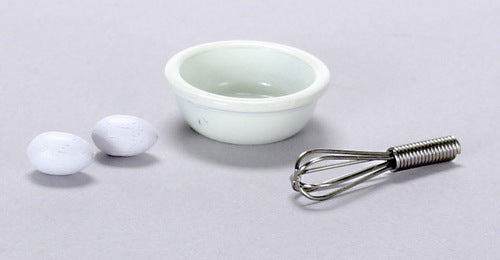 Whisk With Bowl & Eggs, 4pc