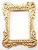 Gold Square Fancy Picture Frame