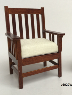 Arts and Crafts Arm Chair, Walnut