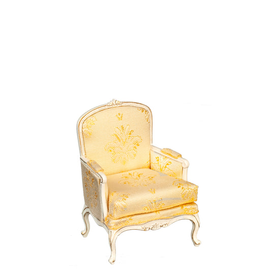 Louis Xv Bergere Chair, White