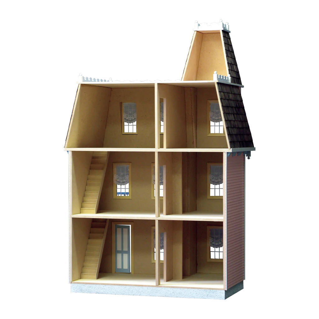 Alison Jr. Dollhouse, Milled MDF, Assembled Shell