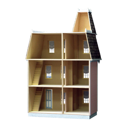 Alison Jr. Dollhouse, Milled MDF, Assembled Shell