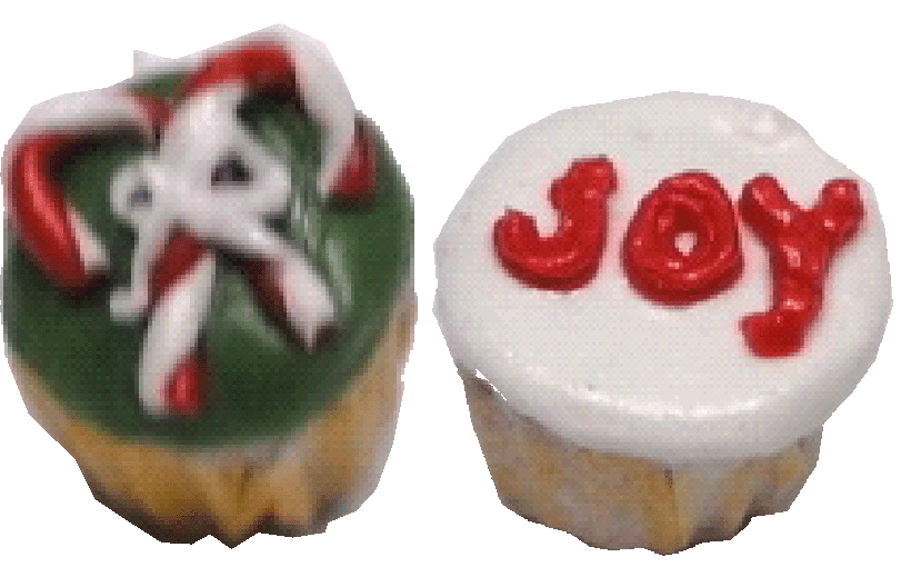 Christmas Cupcakes, 2pcs