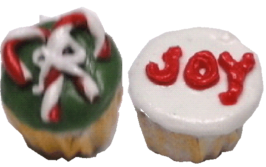 Christmas Cupcakes, 2pcs