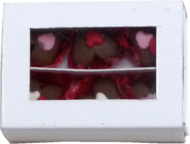 Candy Hearts In Window Box