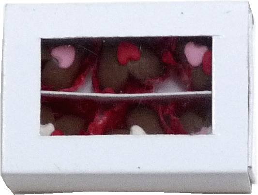 Candy Hearts In Window Box