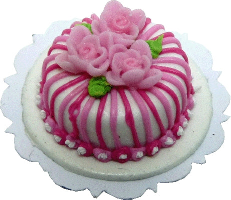 Pink Striped Cake