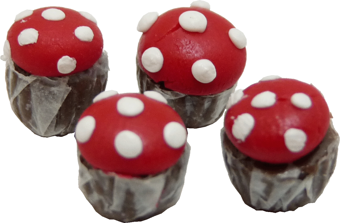 Mushroom Cupcakes, 4 Pcs