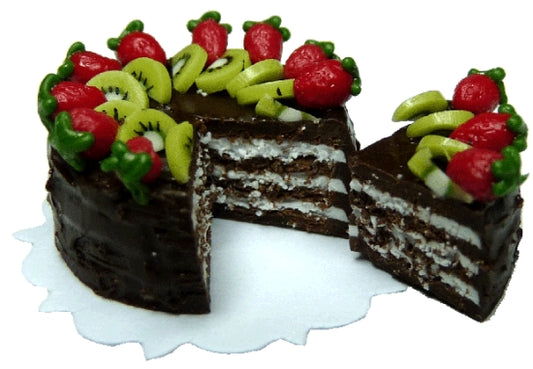 Cake Sliced, Chocolate Kiwi & Strawberry