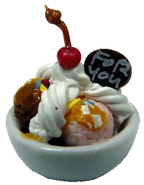 Chocolate Sundae In Small Bowl