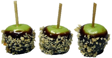 Chocolate & Nut Candy Apples, 3pc