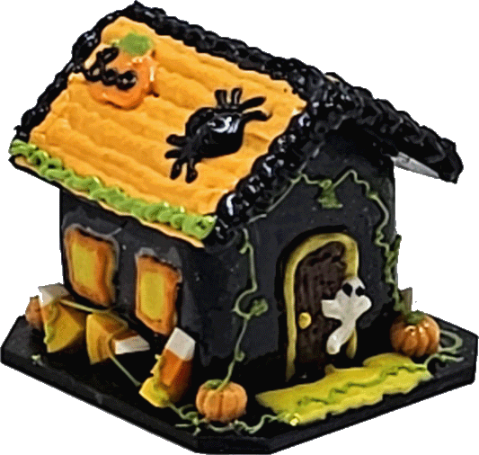 Halloween Gingerbread House, Spider