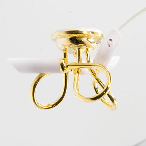 3 Light Modern Ceiling Light, Brass 12 volt