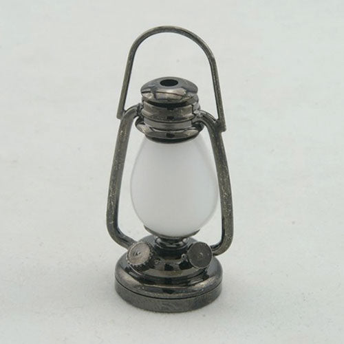 Oil Table Light with Wand, Pewter, LED Battery