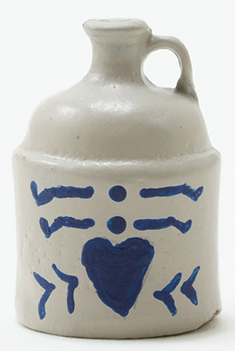 Wine Jug, Country Blue Hearts