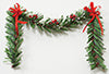 Fireplace Garland, Red