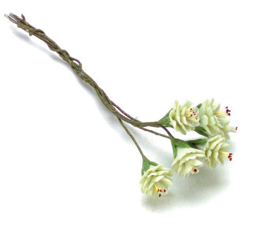 Prunus Flower Stem, Jade, 1pc