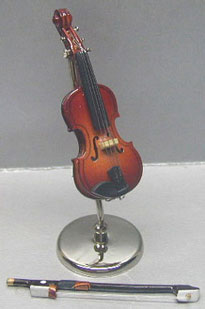 Violin with Stand