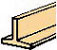 T Angle Stripwood, 1/4"