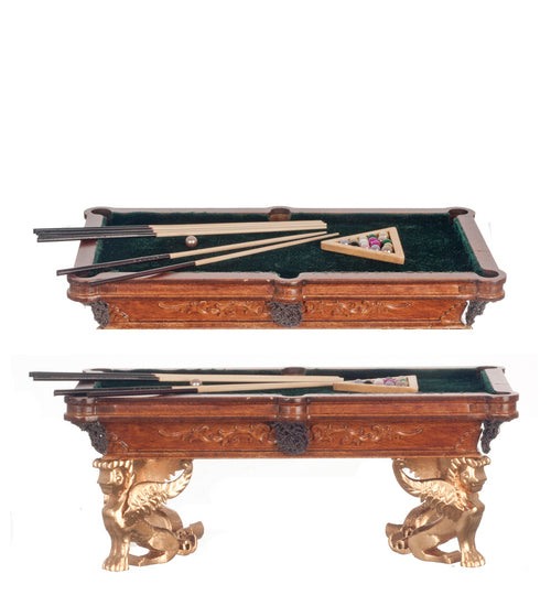 Figurehead Pool Table, New Walnut