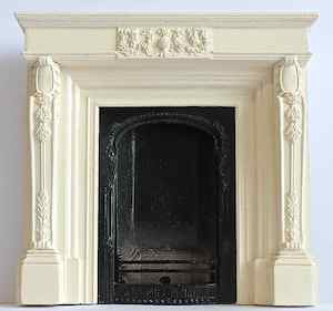 Georgian Fireplace with Carvings