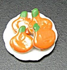 Pumpkin Cookies On Plate