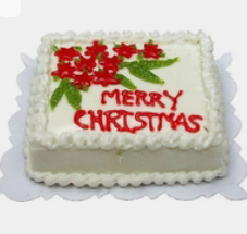 CEA221, Merry Christmas Sheet Cake