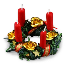 CPW063, Christmas Advent Wreath
