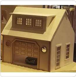 Garage with a Second Loft Floor Kit Assembled Shell