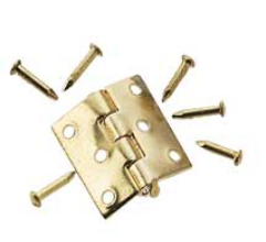 CCB0805, Brass Butt Hinges With Nails