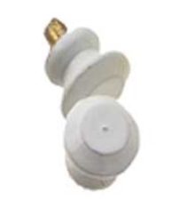 CCB0816, White Enamel Knobs, 6pc
